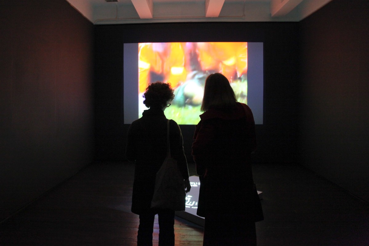 Visitors view Thomson & Craighead's October at the BPB12 launch.