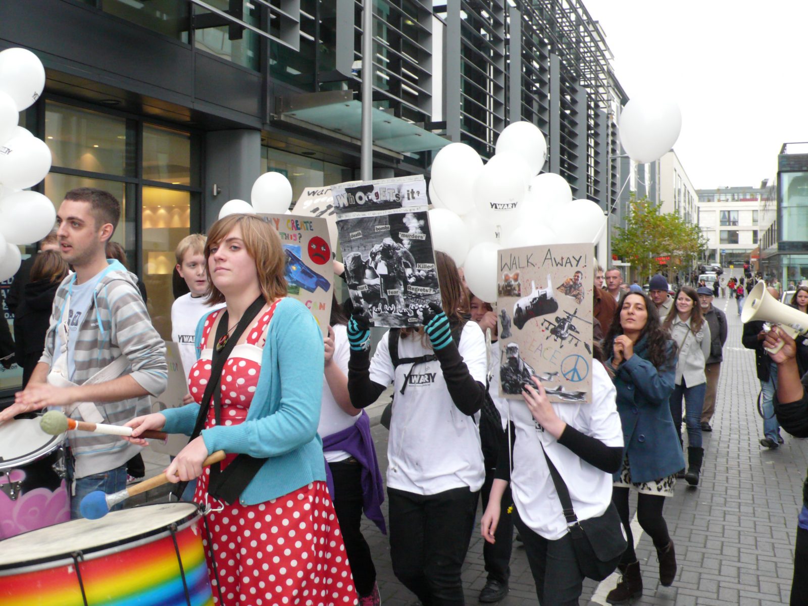 Project parade through the streets of Brighton