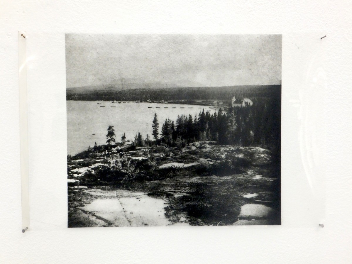 Jamie Bradbury, Newfoundland / Labrador on Clear Transfer paper (A3) from the installation Between Camps, 2012-13