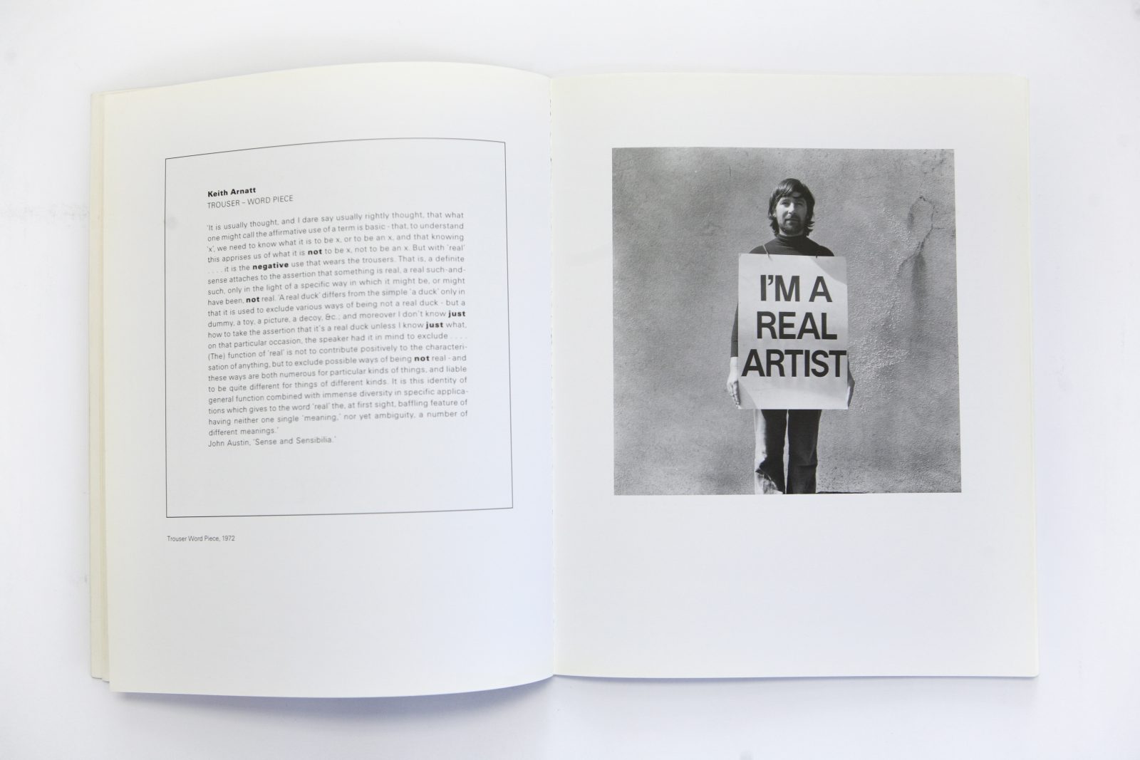 Keith Arnatt spread from Rubbish and Recollections