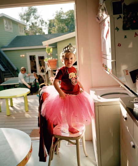 Catherine Opie, girl, tutu, house, kitchen