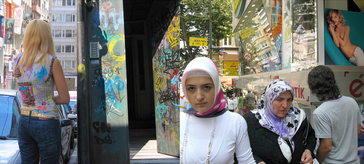 Mike Mandel, woman, colour