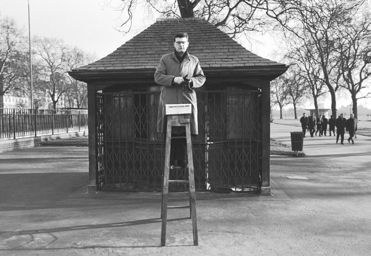 John 'Hoppy' Hopkins, black and white