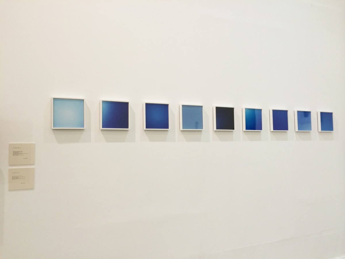 Frames on wall, exhibition