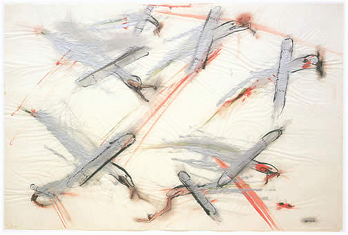 Nancy Spero, painting, colour