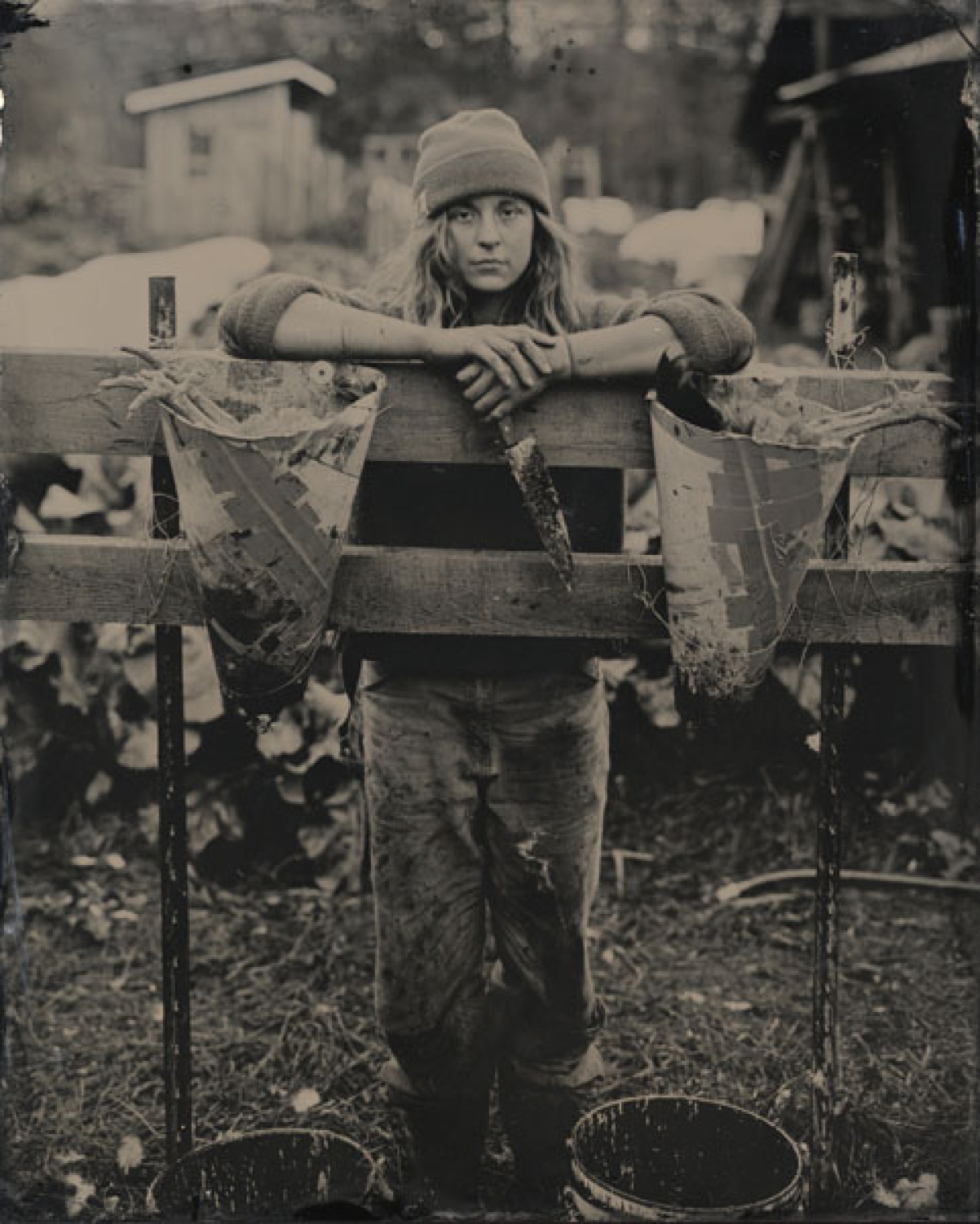 'Crystal with Knife', from Working the Land series by Craig J Barber.