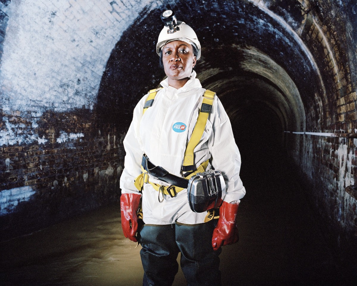 'Lydia Zigomo, Fleet Sewer, Farringdon, London'. Thomas Ball / WaterAid.