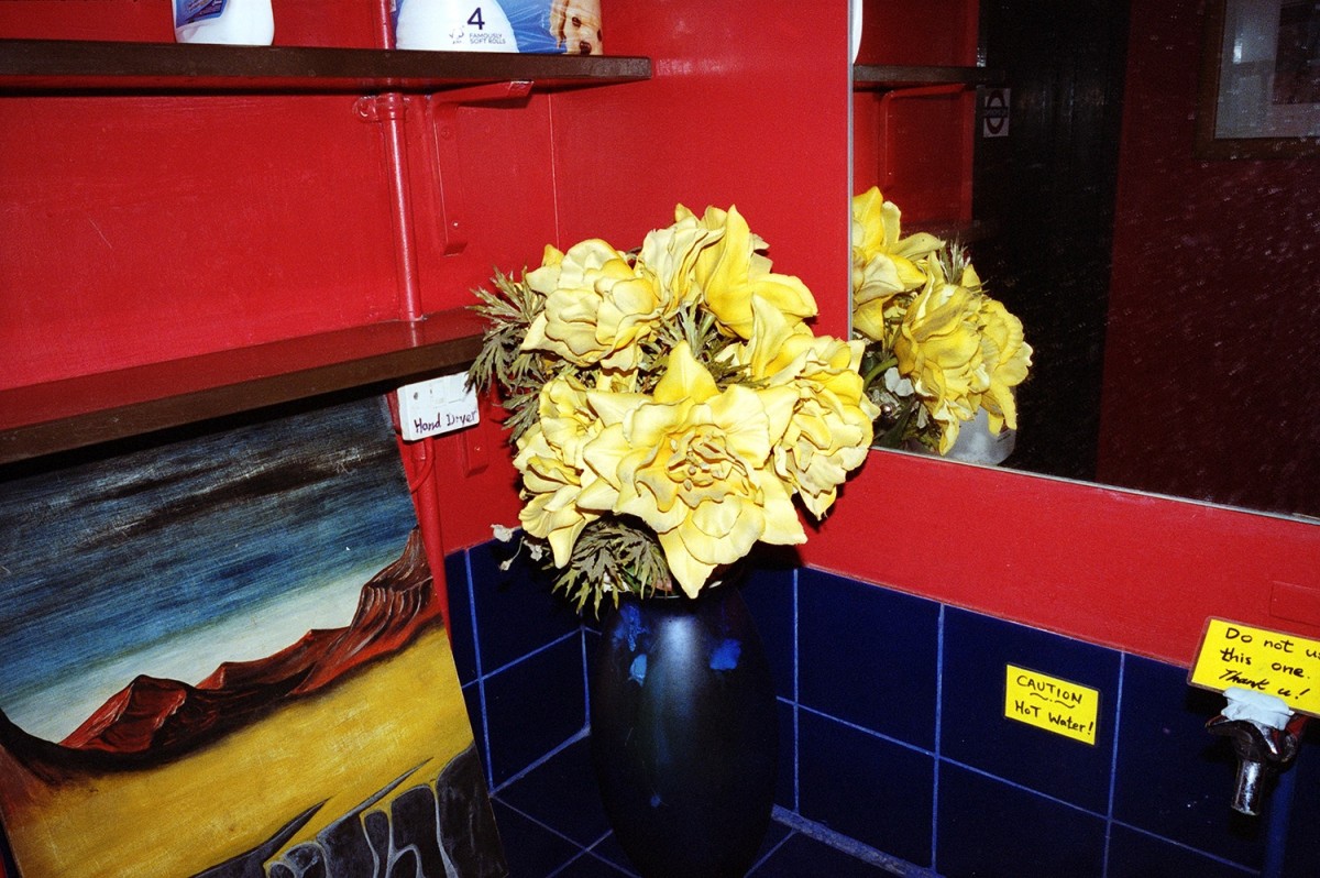 "Flowers, Red Wall" from the series Flowers. © Maxwell Anderson.