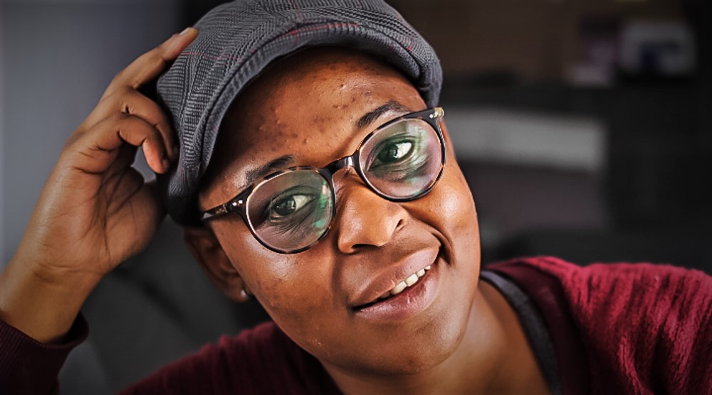 A self portrait of Tshepiso Mabula